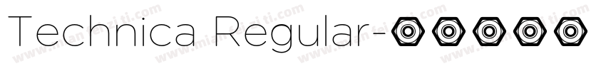 Technica Regular字体转换